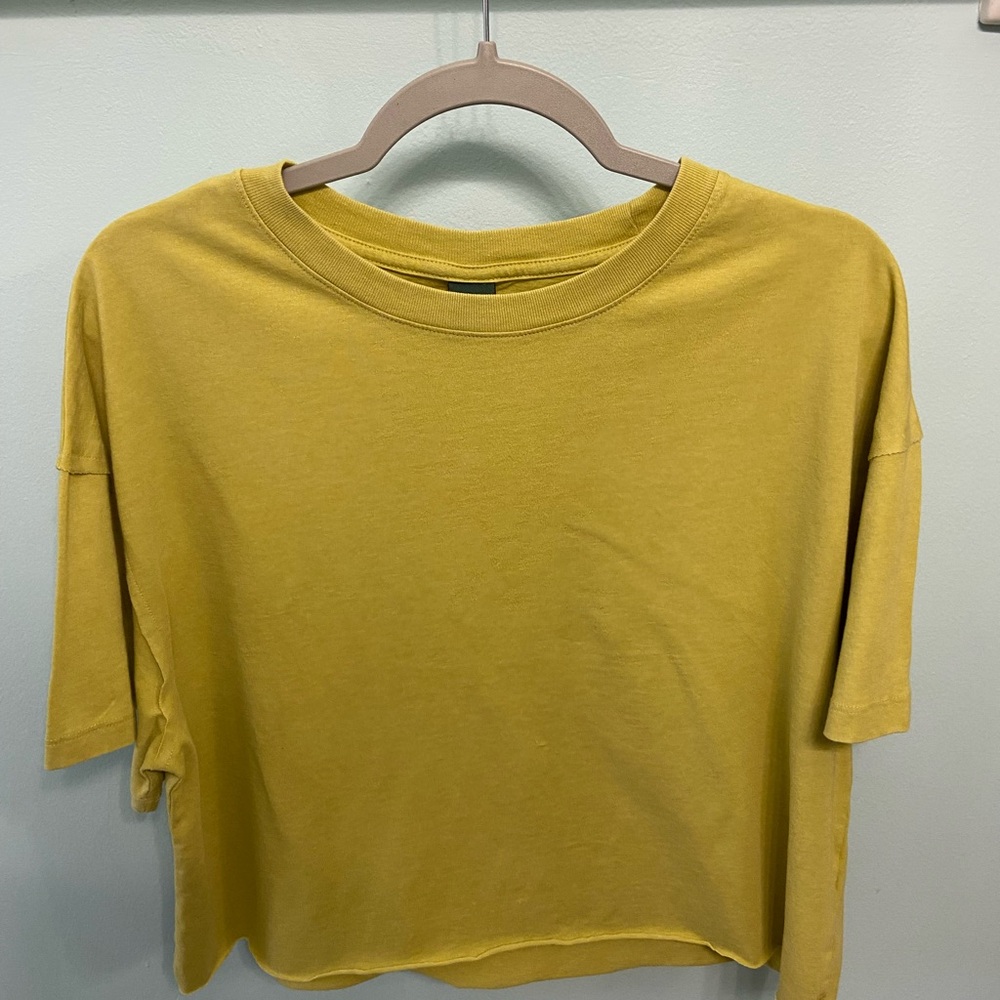 Wild Fable Mustard Yellow Crop Top (L)